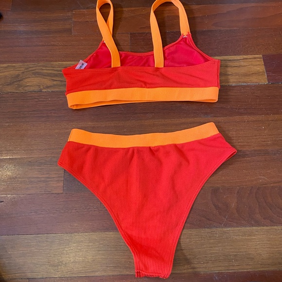 Red and Orange Shein Bikini - Picture 2 of 4
